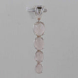 925 Sterling Silver Rose Quartz Pendant