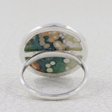 Turquoise Spiny Oyster Silver Ring