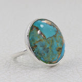 Turquoise Spiny Oyster Silver Ring