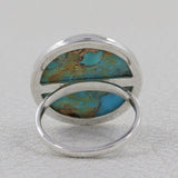 Turquoise Spiny Oyster Silver Ring