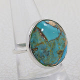 Turquoise Spiny Oyster Silver Ring