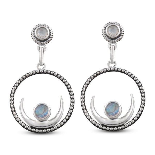 Rainbow Moonstone Jewelry Set 925 Sterling Silver