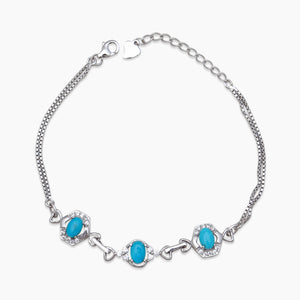 Mexican Turquoise Silver Bracelets