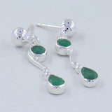 Larimar Silver Earrings