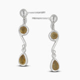 Larimar Silver Earrings