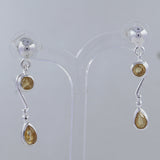 Larimar Silver Earrings