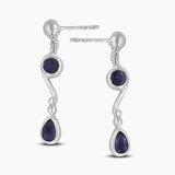 Larimar Silver Earrings