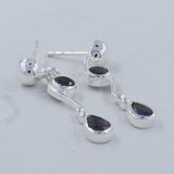 Larimar Silver Earrings