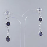 Larimar Silver Earrings