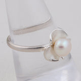 Beautiful Flower Shape Pearl Jewelry Set 925 Sterling Silver