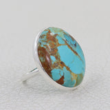 Ocean Jasper Statement Silver Ring