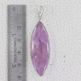 Large kunzite Gemstone Plain 925 Silver Pendant