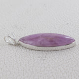 Large kunzite Gemstone Plain 925 Silver Pendant