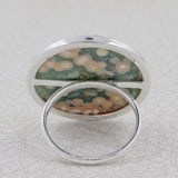 Ocean Jasper Statement Silver Ring