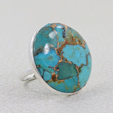 Ocean Jasper Statement Silver Ring