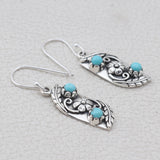 Mexican Turquoise Silver Earrings