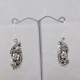 Mexican Turquoise Silver Earrings