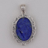 Natural Lapis lazuli Jewelry Set 925 Sterling Silver