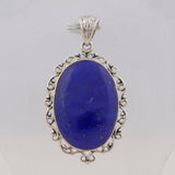 Natural Lapis lazuli Jewelry Set 925 Sterling Silver