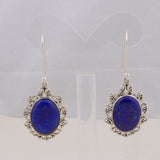 Natural Lapis lazuli Jewelry Set 925 Sterling Silver