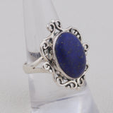 Natural Lapis lazuli Jewelry Set 925 Sterling Silver