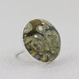 Ocean Jasper Statement Silver Ring