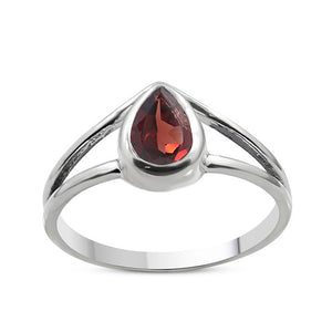 925 Sterling Silver Green Peridot Rings