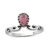 Natural Garnet 925 Sterling Silver Ring