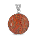 925 Sterling Silver Sponge Coral Pendant