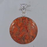 925 Sterling Silver Sponge Coral Pendant