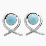 Rainbow Moonstone Silver Earrings