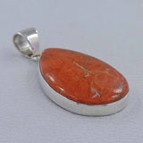 925 Sterling Silver Sponge Coral Pendant