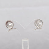 Rainbow Moonstone Silver Earrings