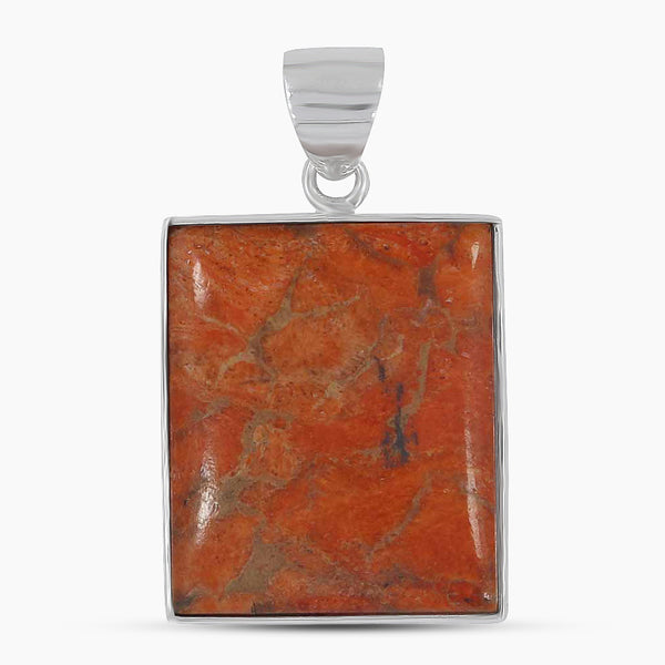 925 Sterling Silver Sponge Coral Pendants