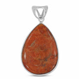 925 Starling Silver Sponge Coral Pendant