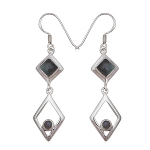 Labradorite Silver Earrings