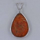 925 Starling Silver Sponge Coral Pendant