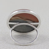 Ocean Jasper Statement Silver Ring