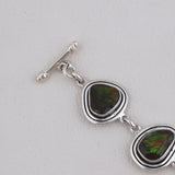 Natural Ammolite Sterling Silver Jewelry Set