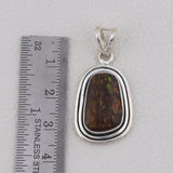 Natural Ammolite Sterling Silver Jewelry Set