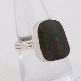 Natural Ammolite Sterling Silver Jewelry Set