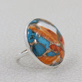 Ocean Jasper Statement Silver Ring