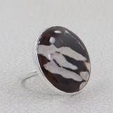 Ocean Jasper Statement Silver Ring