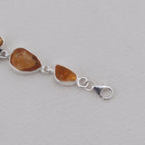 Citrine Bracelet 925 Solid Silver Bracelet