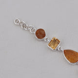 Citrine Bracelet 925 Solid Silver Bracelet