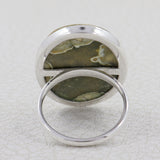 Natural Ocean Jasper Silver Ring