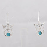 Rainbow Moonstone Silver Earrings