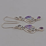 925 Sterling Silver Pendant Set Made with Morado Opal Gemstone