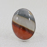 Natural Ocean Jasper Silver Ring