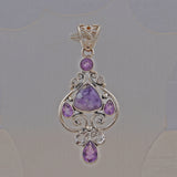 925 Sterling Silver Pendant Set Made with Morado Opal Gemstone